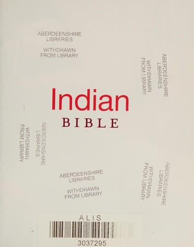 Tapa de Indian Bible