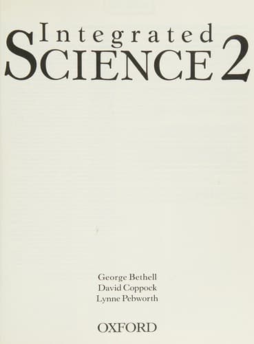Tapa de Integrated Science