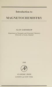 Tapa de Introduction to magnetochemistry