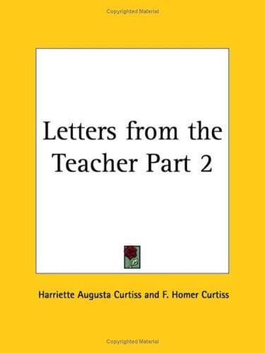 Tapa de Letters from the Teacher, Part 2