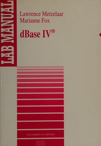 Tapa de Lab Manual Dbase IV