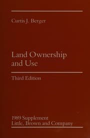 Tapa de Supplement to Land Ownership '89