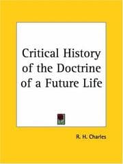 Tapa de Critical History of the Doctrine of a Future Life