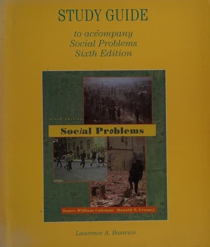 Tapa de Social Problems Study Guide