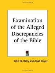 Tapa de Examination of the Alleged Discrepancies of the Bible