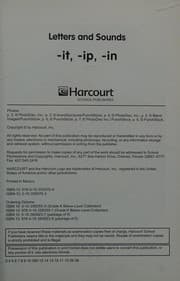 Tapa de It/ip/in, Below Level Reader Letters and Sound Grade K