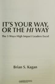 Tapa de It's Your Way, or the HI Way