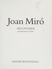 Tapa de Joan Miro Skulpturer