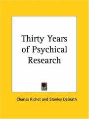 Tapa de Thirty Years of Psychical Research