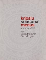 Tapa de Kripalu Seasonal Menus Summer 2010