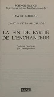 Tapa de La Belgariade - tome 5 La fin de partie de l'enchanteur