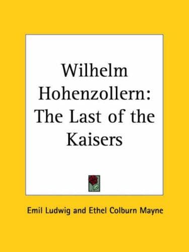 Tapa de Wilhelm Hohenzollern