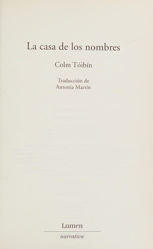 Tapa de casa de los nombres