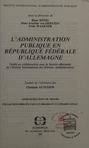 Tapa de L'Administration publique en République fédérale d'Allemagne
