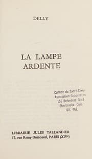 Tapa de La Lampe ardente (Delly)
