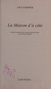 Tapa de La Maison D'a Cote (French Edition)