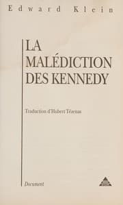 Tapa de La Malediction Des Kennedy