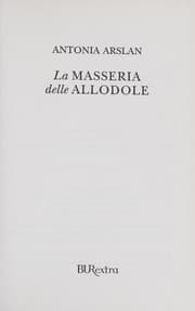 Tapa de La Masseria Delle Allodole (Italian Edition)