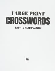 Tapa de Large Print Crosswords