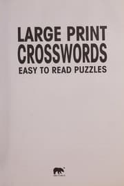 Tapa de Large Print Crosswords