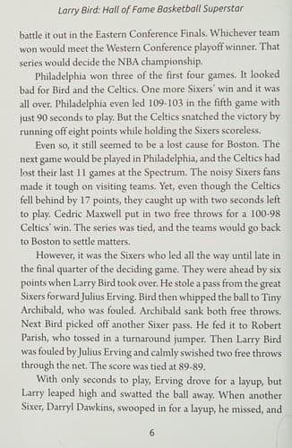 Tapa de Larry Bird