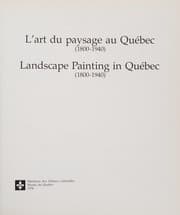 Tapa de L'Art du paysage au Québec