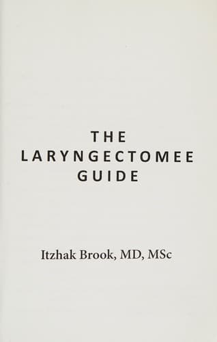 Tapa de The Laryngectomee Guide