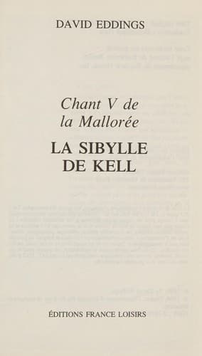 Tapa de La Sibylle de Kell (La Mallorée)