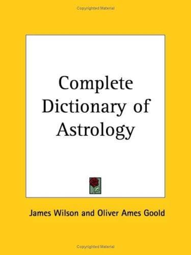 Tapa de Complete Dictionary of Astrology