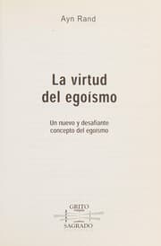 Tapa de La virtud del egoismo/ The Virtue of Selfishness