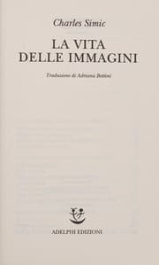 Tapa de La vita delle immagini