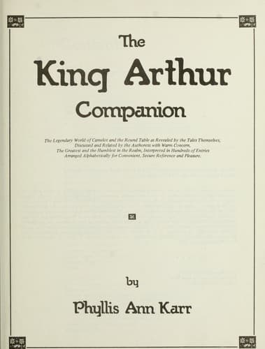 Tapa de King Arthur Companion