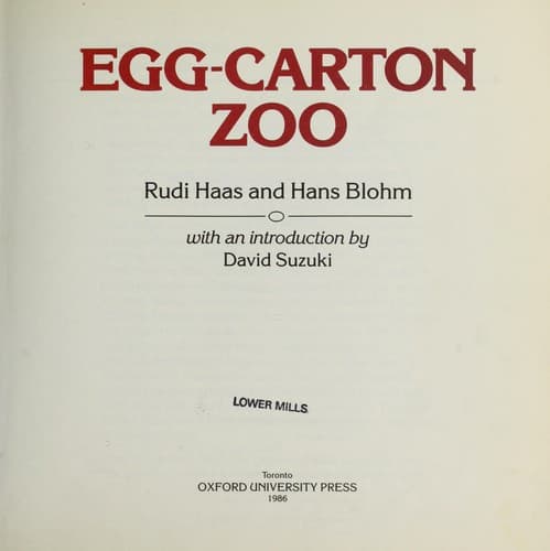 Tapa de Egg-Carton Zoo