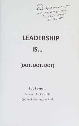 Tapa de Leadership Is... : (dot, Dot, Dot)