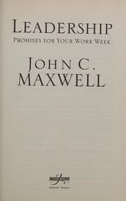 Tapa de Leadership Promises for Your Work Week