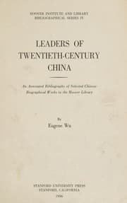 Tapa de Leaders of Twentieth Century China