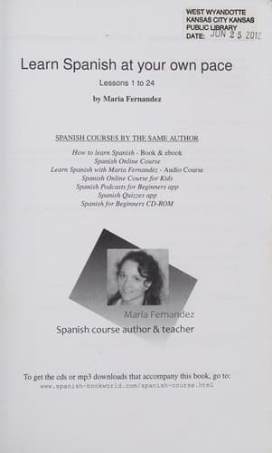 Tapa de Learn Spanish at Your Own Pace