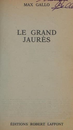 Tapa de Le grand jaures