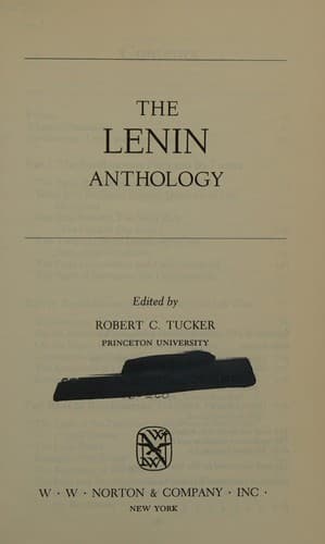 Tapa de The Lenin Anthology