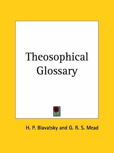 Tapa de Theosophical Glossary