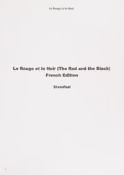 Tapa de Le Rouge et le Noir (the Red and the Black) French Edition