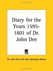 Tapa de Diary, for the years 1595-1601, of Dr. John Dee, warden of Manchester from 1595-1608