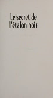 Tapa de Le Secret de L'étalon Noir