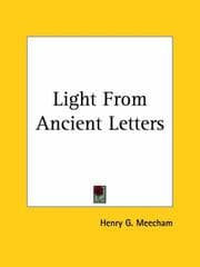 Tapa de Light From Ancient Letters
