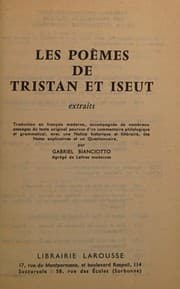 Tapa de Les poème de tristan et iseut (extrait)