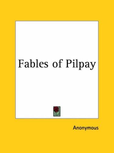 Tapa de Fables of Pilpay