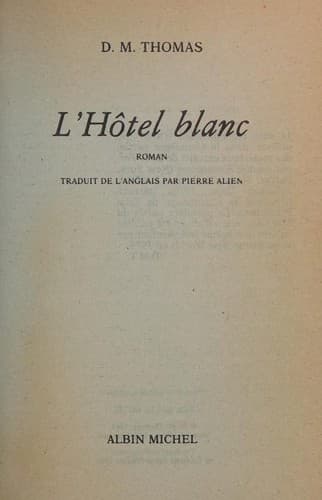 Tapa de L'hôtel blanc