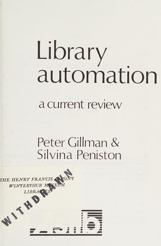 Tapa de Library automation