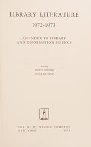 Tapa de Library Literature 1972-1973