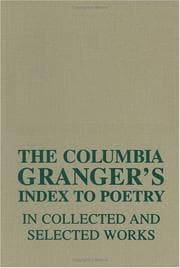 Tapa de The Columbia Granger's index to poetry in collected and selected works